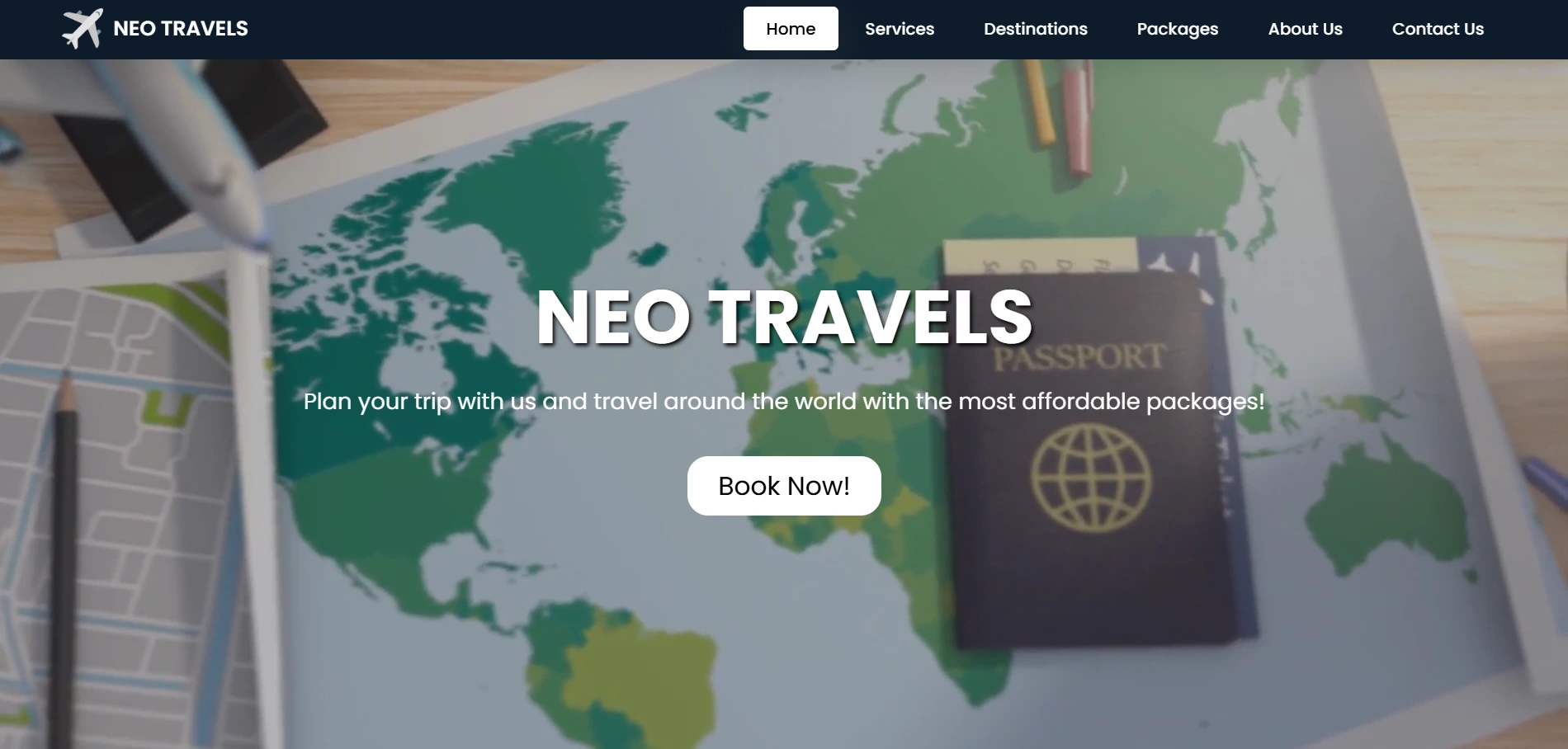 Tours and Travels Website